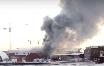 Belarus MTZ Company's Production Facility Burning In Saint Petersburg