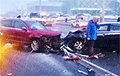 Массовая авария: в Минске столкнулись шесть автомобилей