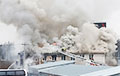 У Санкт-Пецярбургу адбыўся буйны пажар на складзе