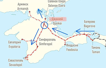 В Крыму разгромлен важнейший железнодорожный узел и уничтожен эшелон с техникой РФ
