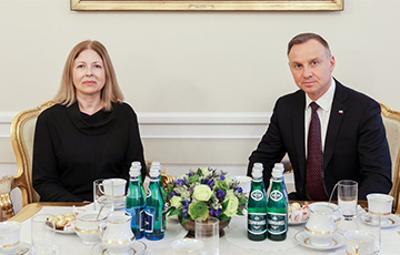 Президент Польши встретился с супругой Алеся Беляцкого
