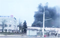 Large Fire Near MAZ In Minsk