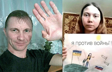 Father Of Russian Schoolgirl Who Drew Anti-War Picture Detained In Minsk