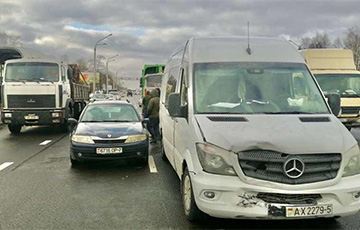 Массовая авария произошла на Партизанском проспекте в Минске