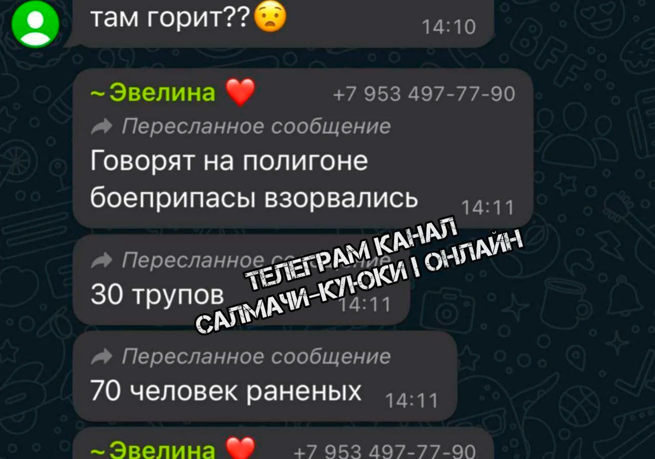 В Казани после двух взрывов на танковом полигоне началась детонация  боеприпасов / Мой BY — Информационный портал Беларуси. Новости Беларуси