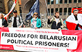 Пратэстуючыя ў розных краінах патрабавалi вызвалення беларускіх прафсаюзных лідараў