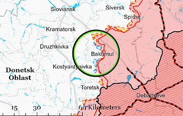 Российские войска бежали с новых позиций под Бахмутом