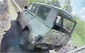 Дрон-камикадзе уничтожил российский автомобиль вместе с оккупантами