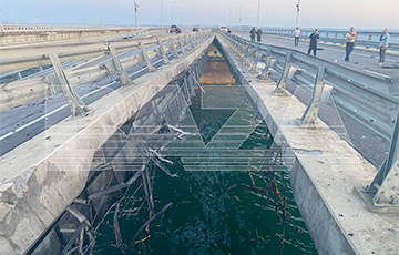 Как выглядят последствия взрывов на Крымском мосту