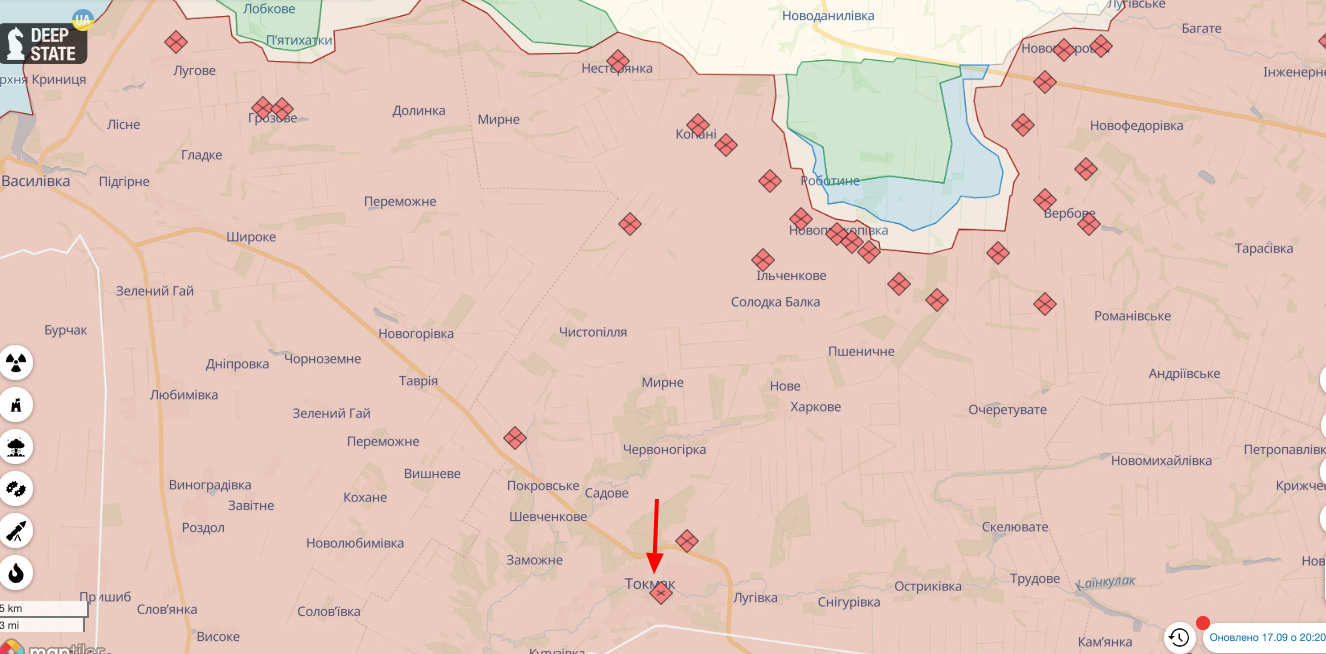 Где находится токмак на украине на карте. Линия обороны у Токмака.