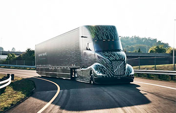 Volvo паказала суперэканамічны цягач