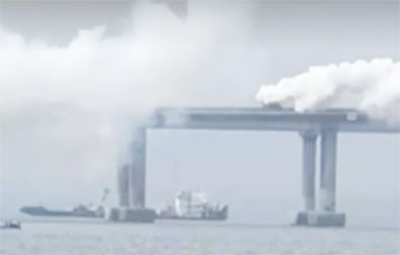 Missile Attack On Crimea: Kerch Bridge Covered In Thick Smoke