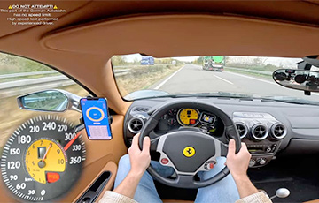 Спорткар Ferrari F430 разогнался до 310 км/ч