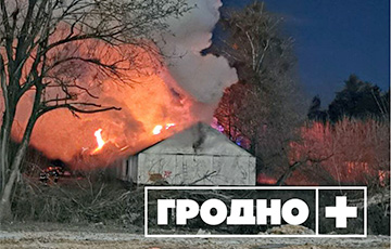 У Гародні гарэў будынак былога ваеннага гарадка