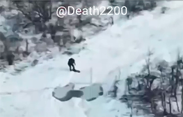 Russian Occupant Steps On Mine 'Taking Off'