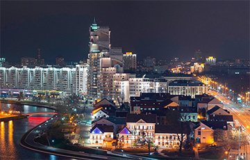 Космонавт показал ночной снимок Минска с высоты МКС