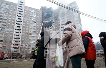 Eight Floors Burnt Out: This Is How Kyiv High-Rise Building Looks After Being Hit By Russian Missile