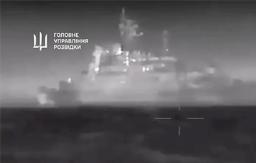Появилось полное видео уничтожения российского БДК «Цезарь Куников»