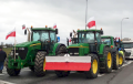 Польскія фермеры заблакавалі галоўную магістраль у Нямеччыну