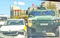 В Минске военный бронеавтомобиль Dajiang столкнулся с «Яндекс.Такси»