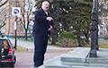Lukashenka Barely Walks Up Some Steps In Moscow