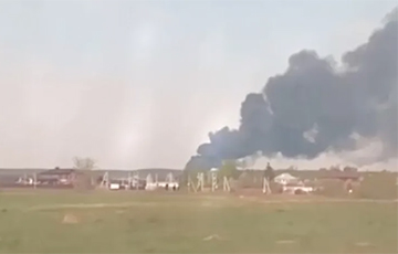 Под Москвой вспыхнул мощный пожар на складах
