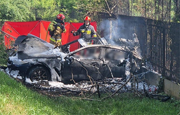 Белорус сгорел в BMW в Варшаве
