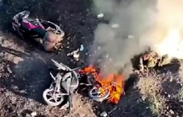 Украинские десантники уничтожили восемь российских мотоциклов и БМП с пехотой