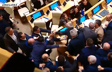 Fight Between MPs Happens In Georgian Parliament