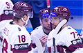 Латвия победила Казахстан в матче чемпионата мира по хоккею