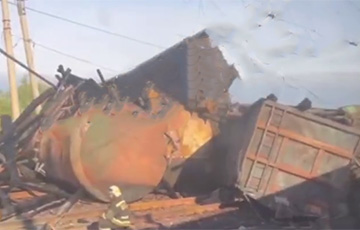 В России поезд впервые сошел с рельсов из-за БПЛА