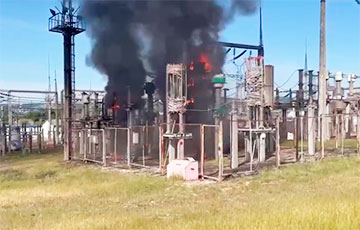 Kirillovskaya Substation Burning With Open Fire In Novorossiysk