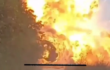 Момент ликвидации российского танка «Т-80» украинским дроном попал на видео