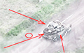 Рой дронаў УСУ разарваў расейскі Т-90М