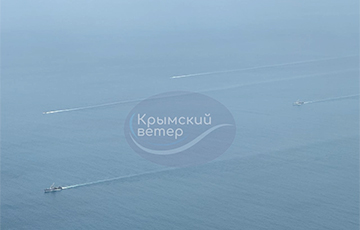Очевидцы показали, как российский флот бежит из Севастополя