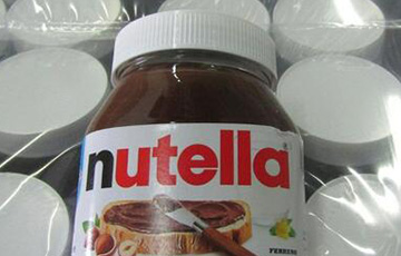 На мяжы затрымалі 30,5 тысячы слоікаў шакаладнай пасты Nutella