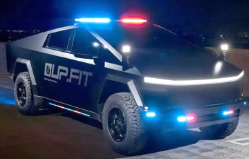 Пикап Tesla Cybertruck превратили во впечатляющее полицейское авто