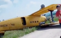 В Бурятии при попытке сесть на дорогу перевернулся самолет Ан-2