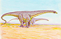 Археологи обнаружили уникального динозавра с зелеными костями