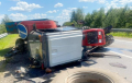 Под Полоцком трактор Belarus столкнулся с легковушкой и развалился на части