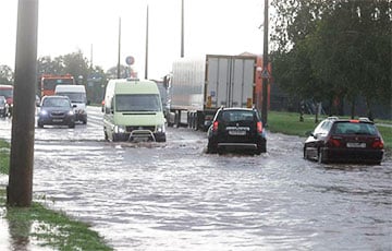 Ливень затопил Гродно