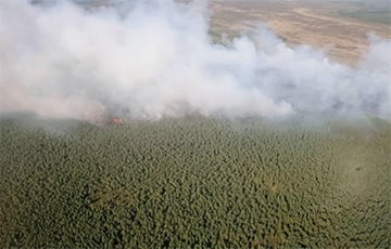 На Альманскіх балотах гарыць 70 гектараў тэрыторыі