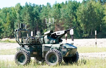 AFU Robot Armed With Machine Gun Forces Russians To Flee In Kursk Region