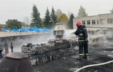 В Полоцком районе горела школа