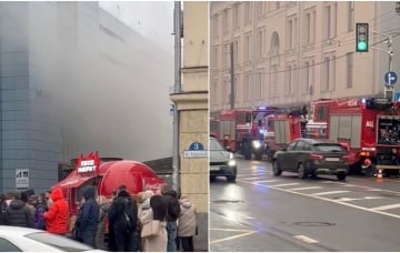 У менскім ГЦ «Сілуэт» адбыўся пажар