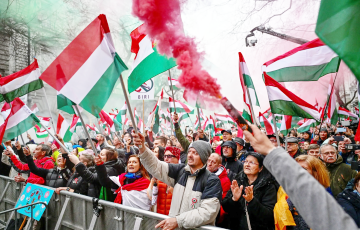 В Будапеште прошел многотысячный митинг оппозиции