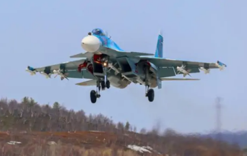 Attack On Novorossiysk: AFU Marine Drone Shot Down Russian Su-30 Fighter Jet