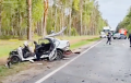 Лабавое сутыкненне легкавушкі з грузавіком пад Быхавам патрапіла на відэа
