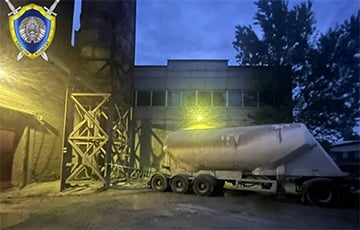 У Гомелі разарвала цэментавоз