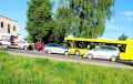 В Вилейке пассажирский автобус повредил три легковушки